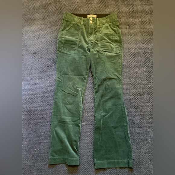 Wit & Wisdom Pants - Wit & Wisdom “Ab solution” Dark Green corduroy Pants